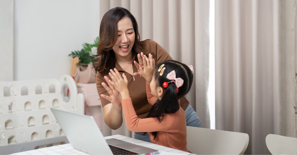 Parent and child enjoying quality time together at home, representing the benefits of the Right of First Refusal in co-parenting.